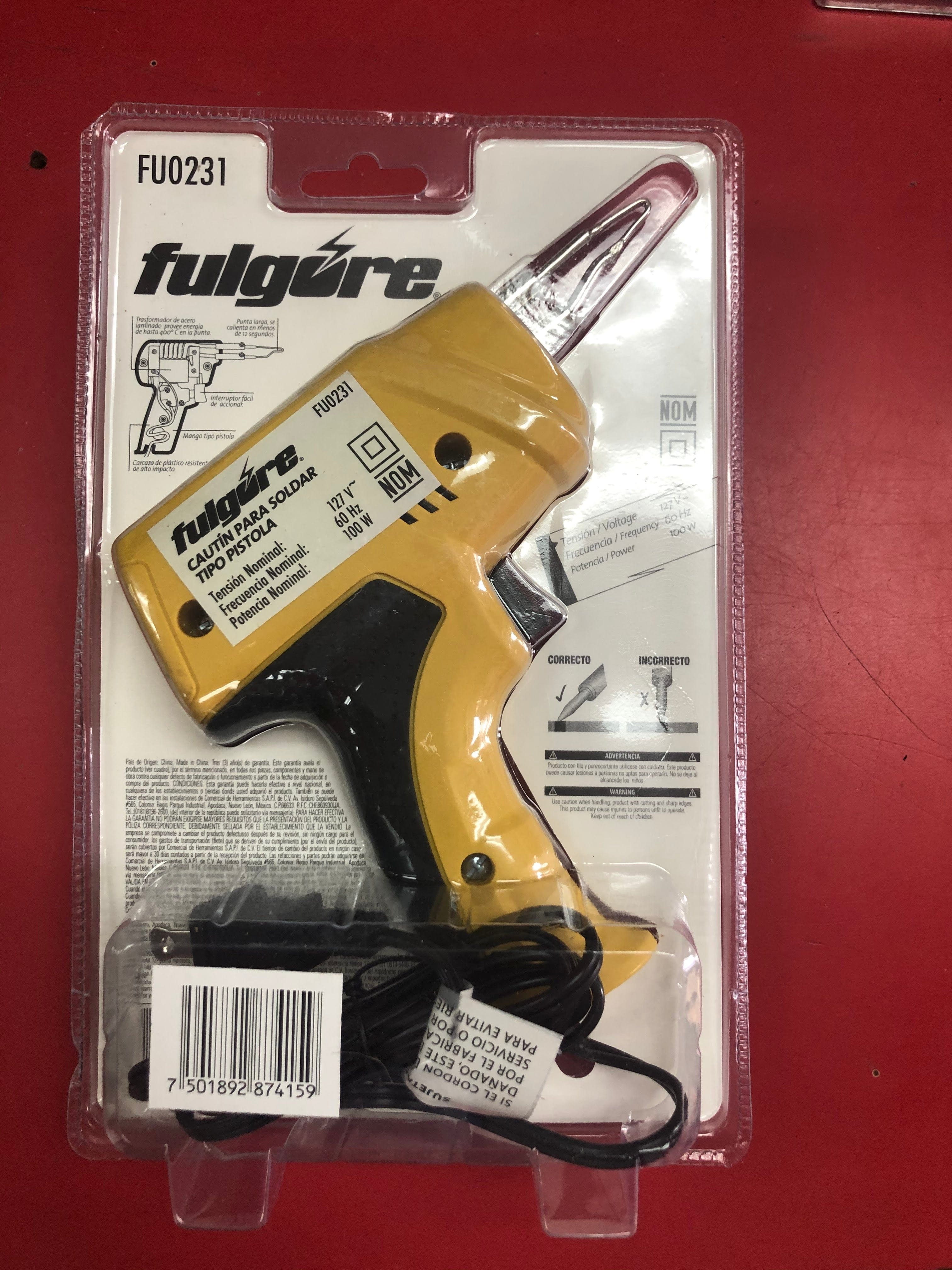 Fulgore 100 Watts Lightweight Soldering Gun - FU0231 Fulgore 100 Watts Lightweight Soldering Gun - FU0231